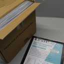 8.5" x 11" Acrylic Sign Holder Wall Mount, Acrylic Wall Sign Holder With Tape,Clear Plexiglass Self-adhesive Plastic Display Frame, Door/Window Sign Holder 12 pack No Drilling (Black)