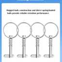 1/4" Diameter Bimini Top Quick Release Pins 316 Stainless Steel Pin and Ring Easy to Fix and Remove Bimini Pins, Marine Hardware for Boats, Yachts, Speedboats, Motorboats, Ships (4 Pack)