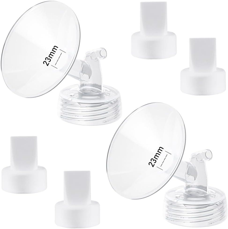 23mm Flange and Duckbill Valve Compatible with Spectra S1 Spectra S2 Spectra9 Plus Synergy Gold Breast Pump, Spectra Pump Parts S2 Parts S2 Accessories Replacement