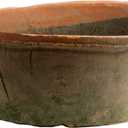 HomArt Rustic Terra Cotta Bulb Pot, Large, Antique Red, 1-Count