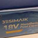 Pool Vacuum for Above Ground Pool, JESIMAIK 18.5 GPM Powerful Suction Handheld Pool Vacuum, 60min Runtime,Telescopic Pole Cordless Pool Vacuum for Above/Inground Pool, Spas, Hot Tubs Cleaning