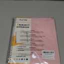 SUNEE 5 Subject Notebook College Ruled - 400 Pages, 9"x11", 5 Pocket Colored Dividers, 3-Hole Punched Paper, Pink