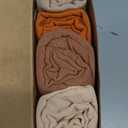 4-Pack Muslin Swaddle Blankets for Boys, Girls - Organic Baby Swaddles for Newborns, Soft & Breathable Receiving Baby Blankets for Girl, Boy, Neutral, Newborn Essentials Gift (Spice)