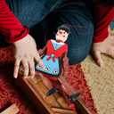 ABOOFAN 4Pc Funny Wooden Toy Ornaments Hanging Decoration Wood Puppet Doll Toys Wooden Hanging Puppet Toys Marionette Pull String Doll (Random Style)