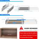 Pull Out Cabinet Organizer, Heavy Duty Steel Metal Roll Out Shelves for Kitchen Cabinets, Adjustable Cabinet Pull Out Shelves For Cabinets Capacity Heavy Duty Caddy, 23~39.8"W x 22.5"D. 2Pack