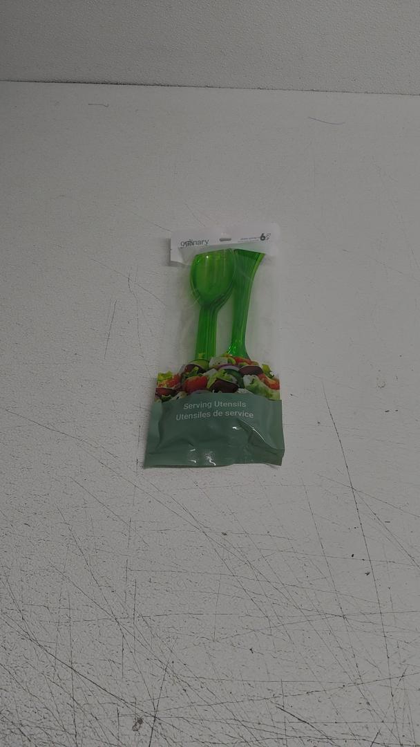 Jacent 6 Piece Blue Plastic Serving Utensils, Colors Vary - 1 Pack