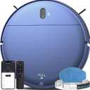 ZCWA Robot Vacuum and Mop Combo,2.4GHz WiFi Link Vacuum Robot,4 Cleaning Mode Robotic Vacuums Cleaner,APP/Remote Aspiradora Robot,Self-Charging Robot Vacuum for Pet Hair,Stains,Carpets,Corner (Blue)