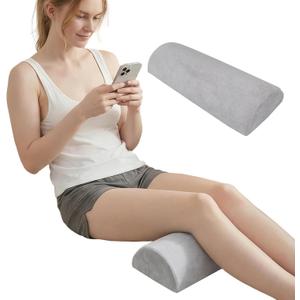Sciatica Pain Relief Knee Lumbar Back Sleeper Pillow Leg Wedge Pillows (Light Gray)