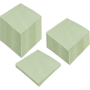 200 Pack Sage-Green Cocktail Napkin 2-Ply Dessert Napkins Folded 5 x 5 Inches Disposable Napkins for Dinner Wedding Birthday Party Bridal Anniversary Reception Event (200, Sage-Green)