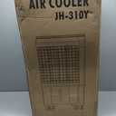 Uthfy Swamp Cooler Air Conditioner, Evaporative Air Cooler with 5.3 Gallon Water Tank, 4 Ice Box, Remote, 12H Timer, 120Oscillation, Portable Cooling Fan with 3 Speeds for Bedroom Home Office