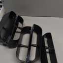 Yocice Wall Mounted Shoes Rack 6 Pack with Sticky Hanging Strips, Plastic Shoes Holder Storage Organizer, Door Shoe Hangers (SM03-Black-6)