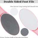 3 Pack Nano Glass Foot File Callus Remover for Feet, Beomeen Double Sided Foot Scrubber, Dead Skin Remover, Hygienic Pedicure Tool, Hair Eraser for Softer and Smoother Feet and Hands (Pink Pink Pink)
