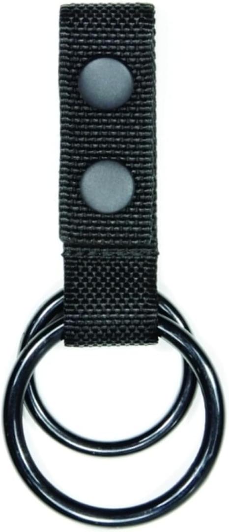 Hero's Pride Flashlight Ring Holder, Nylon Flashlight Holster for Duty Belt, Double C and D Cell Flash Light Holder Combo, Tactical Belt Keeper, Durable and Lightweight Design, EDC Duty Gear