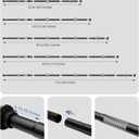 ALLZONE Adjustable Tension Curtain Rod, 42 to 78 Inches, Spring Loaded Curtain Rods No Drilling, Renter Friendly Tension Rod for Windows, Shower, Closet, No Drill, Non-Slip, Black
