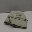 Sage Green Shower Curtain - Waffle Weave Fabric Heavy Duty for Bathroom, Water Repellent Weighted 256GSM Hotel Quality Machine Washable Bath Curtains with 12 Hooks, 72Wx72H