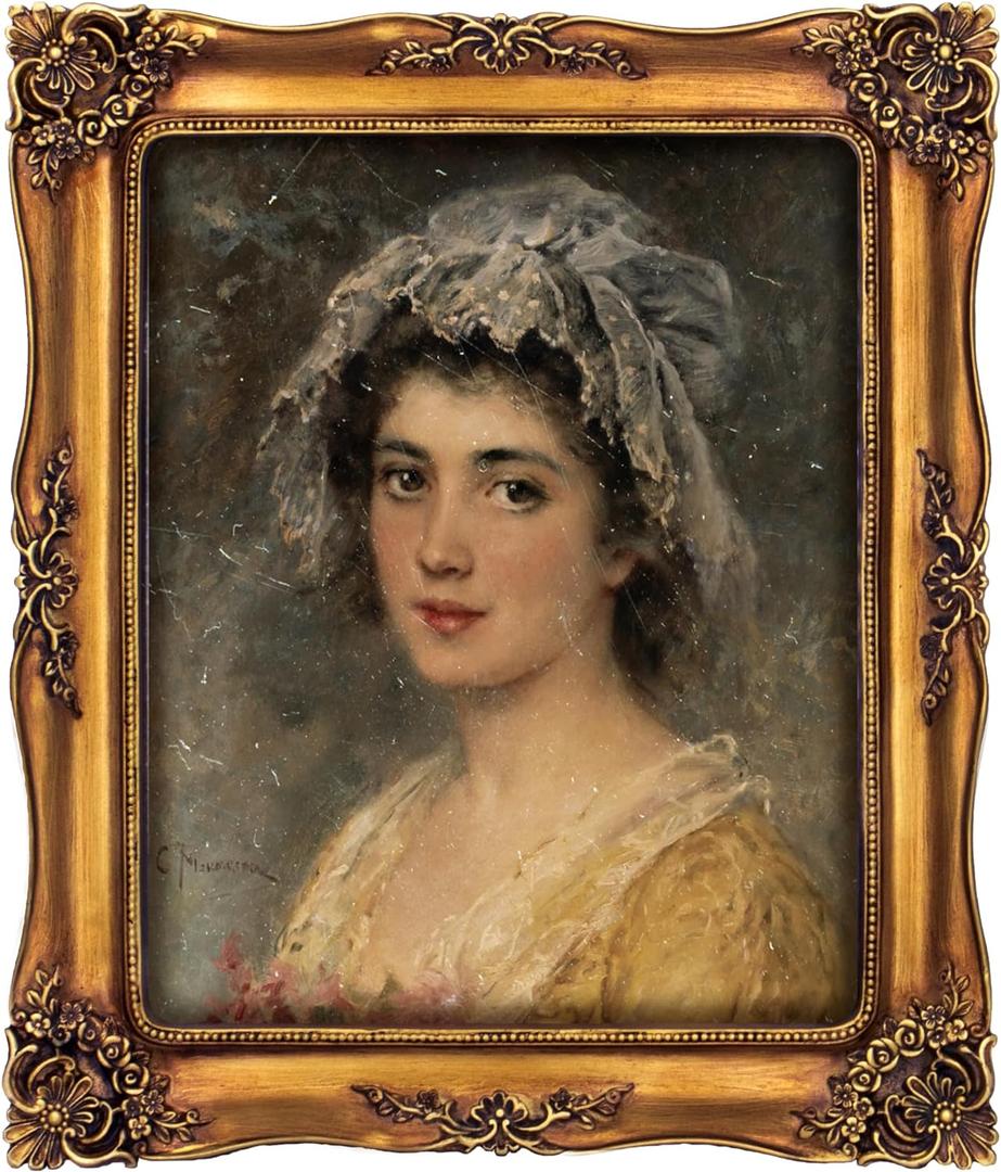 Vintage 8x10 Picture Frame Gold Antique Picture Frames for Wall Hanging & Tabletop, Ornate Baroque Frames 8x10 or Matted to 5x7 Photo (8x10 inch, Bronze)