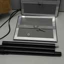 Relx Sign Holder Stand 8.5x11 inch - Adjustable Floor Standing Sign Holder - Signage Stand with Snap-Open Frame Display for Malls,Schools,Restaurants (black)