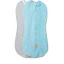 SwaddleMe by Ingenuity Compression Baby Swaddle Pod, Two-Way Zipper for Easy Diaper Changes, Improves Sleep & Calms Startle Reflex, 0-2 Months, 1.0 TOG, 2-Pack - Dino Jam