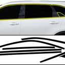 BOGAR TECH DESIGNS Side Window Trim Chrome Delete Overlay Film Compatible with Kia Sorento 2021-2025, Gloss Black