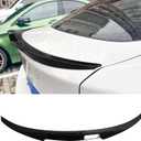 KHK F36 Rear Spoiler, Gloss Black Rear Trunk Spoiler Wings, ABS Material M4 Style Rear Spoiler Wing Lid Fits for BMW 4-Series F36 4-Door Gran Coupe