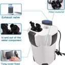 Polar Aurora Canister Filter 4-Stage Aquarium Filter with Media, 525 GPH