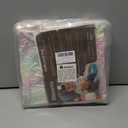 Rainbow Round Rug for Bedroom, 4Ft Fluffy Circle Area Rugs for Living Room, Shag Fuzzy Carpet for Kids Room, Nursery, Dorm, Classroom, Teen, Cute Baby Play Mat Home Decor Aesthetic