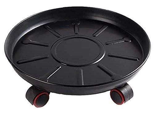 Plant Pot Caddy, Plant trolley, Movable Planter Stand Round Flower Pot Mover Movable Planter Stand with Universal Wheels for Indoor Outdoor Home Garden