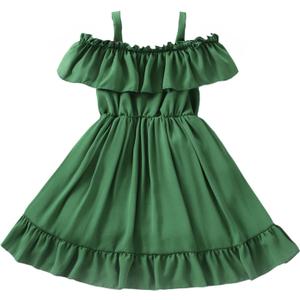 Toddler Baby Girls Dress Spring Summer Dresses Toddler Party Princess Dress (Green) Size 110