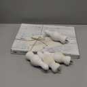 Wood Tray - 12 x 9 x 5.5in Farmhouse Decor Display Stand, Kitchen Counter Tray, Rustic Coffee Bar Decor (Linen White, 220lb Capacity, 2.61lbs)