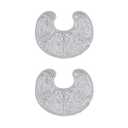 Hot Cold Breast Gel Bead Ice Pack (2 Pack) by FOMI Care | Nursing Pain Relief for Mastitis, Engorgement, Swelling | Fabric Backing for Ultimate Comfort | Reusable, Freezable, Microwavable (Gray) 