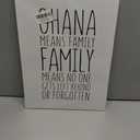 Ohana Means Family Sign Hawaiian Home Decor, Ohana Hawaii Gifts for Women Men, Framed Hawaiian Hawaii Canvas Poster Painting Wall Art, Ready to Hang for Home Office Bathroom 12 x 15 Inch