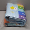 BATATADOCE Alphabet Rug for Classroom - ABC Rugs for Kids Playroom Educational Rug for Learning Alphabet, Numbers, Colors, Season and Animal Words Kids Play Mat for Classroom Bedroom,Blue,2.5x4 Feet