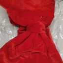 Extra Large Christmas Front Door Bow Decorations 27 x 78 Inch Giant Velvet Christmas Tree Topper Bow with Long Streamers Wreath Wall Decor for Home Xmas Room Holiday Porch (Burgundy)