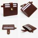 FOXHACKLE Slim Leather Card Holder for Men and Women with Key Ring | RFID Blocking Full Grain Leather Card Case Wallet | Minimalist Front Pocket Business Leather Card Holder.