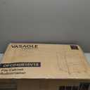 VASAGLE 2-Drawer File Cabinet, Small Rolling Filing Cabinet for Home Office, Printer Stand, for A4, Letter-Size Documents, 15.7 x 16.5 x 27.6 Inches, Matte Black UOFC040B16