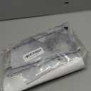 Renaiss 26 x 36 Inch White Marble Kitchen Curtains Blackout Grey Golden Luxury Abstract Small Short Cafe Window Tier Curtains Grommet White Modern Texture Ink Bathroom Window Treatment Drapes 2 Panels