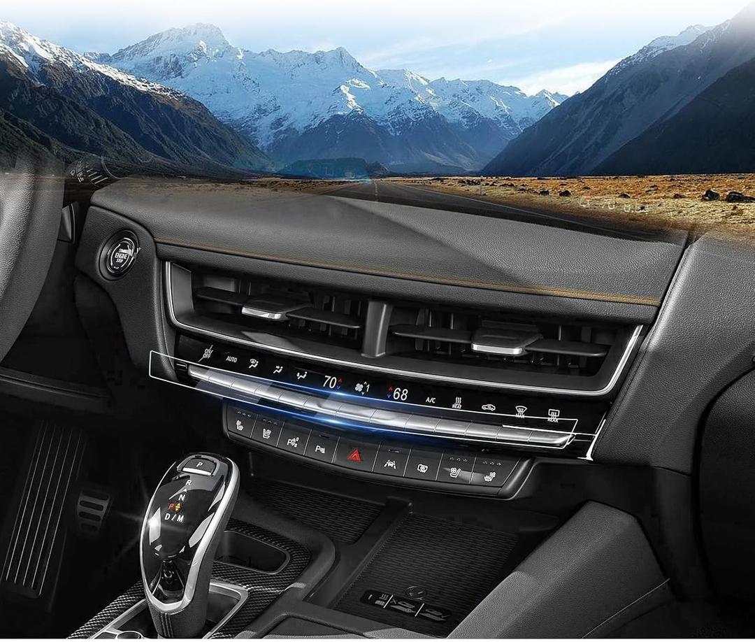 LUWU 2025 Cadillac Accessories Compatible with 2025 CT5/CT5-V/CT5-V Blackwing/2023 2024 2025 Lyriq (Luxury/Sport/Tech)/2024 2025 XT4 Luxury/Premium Luxury/Sport Climate Screen Protector Nano 2PCS