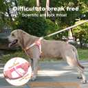 COODEO Anti-Pull Dog Harness with Reflective Strips & Breathable Padding & Anti-Escape Design, Quick Adjustable Dogs Training & Walking (Pink, XS)