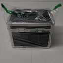 Vaultz File Organizer Storage Box - 14 x 7 x 12.19 Inch Letter Size, Portable Locking Storage Totes with Dual Combination Locks for Filing Office Documents - Black