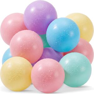 MiniInflat 18 Pcs Inflatable Pastel Beach Balls for Kids Float Toys Pool Large Macaron Beach Balls Bulk 24 16 12 Inch for Water Games Summer Swimming Disco Party Favor