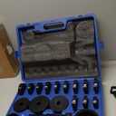 Orion Motor Tech Wheel Bearing Press Kit for Front Wheel Drive Bearing Removal & Installation, 24pc Wheel Bearing Puller Tool Set with Sliding Screws Universal Bushings Sleeves (blue)