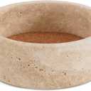 Radicaln Marble Coasters 5.5" Inches Travertine Bottle Coasters for Countertop, Ideal Absorbent Cork Holder for Champagne Bottles