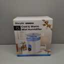 Humidifiers for Bedroom Large Room Home - GloryAir 6L Quiet Top Fill Cool & Warm Mist Humidifier with Smart Humidity Control, Remote Control, 7-Color Light, Humidistat, Oil Diffuser (White)