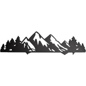 Mountain Car Emblem Fit for Toyota Tacoma 2016-2024,Mountain View Forest Badge Logo ABS Material 3D Effect Logo. (White)