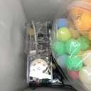 Lottery Bingo Ball Machine, 110v Automatic Electric Acrylic Bingos Cage and Balls Set with Calling Balls, Colorful Chips Bingo Game Sets for Adults Large Group Family