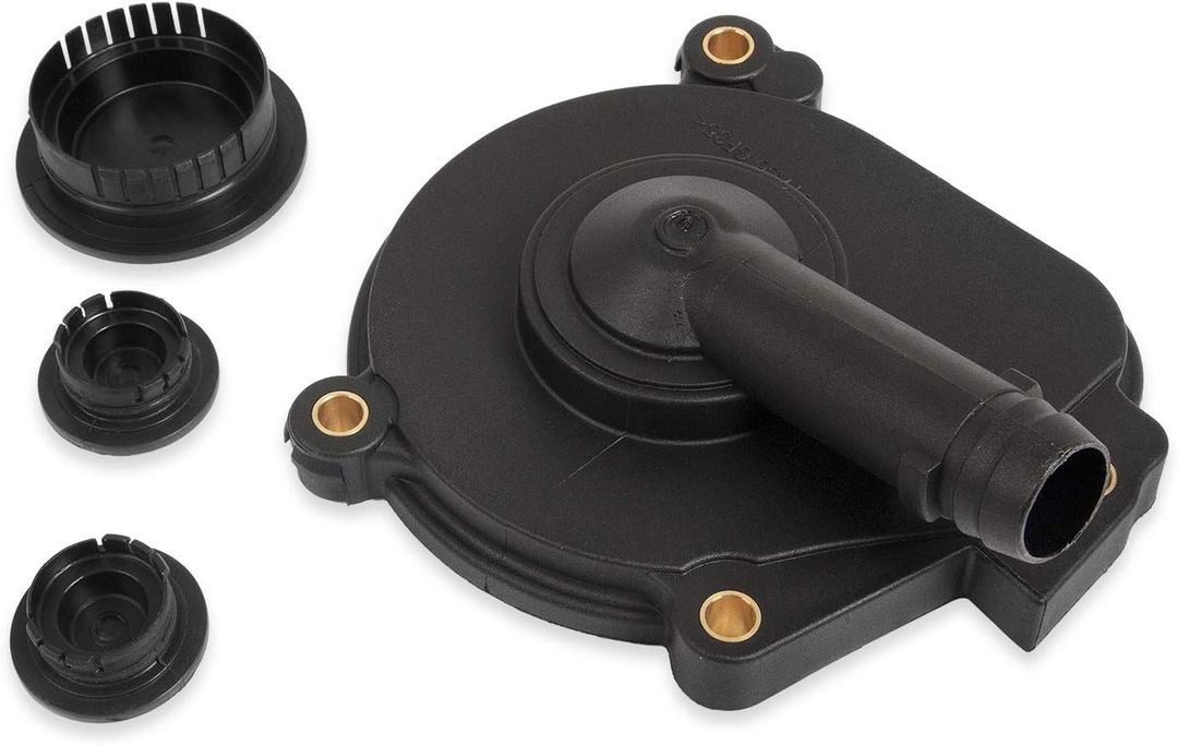 RANSOTO PVC Vent Valve Crankcase Breather Oil Separator Cover and Camshaft Expansion Plug Kit Compatible with Mercedes ML350 C230 C300 E350 C350 SLK300 ML450 Replace 2720100631 0009985690 0009986590