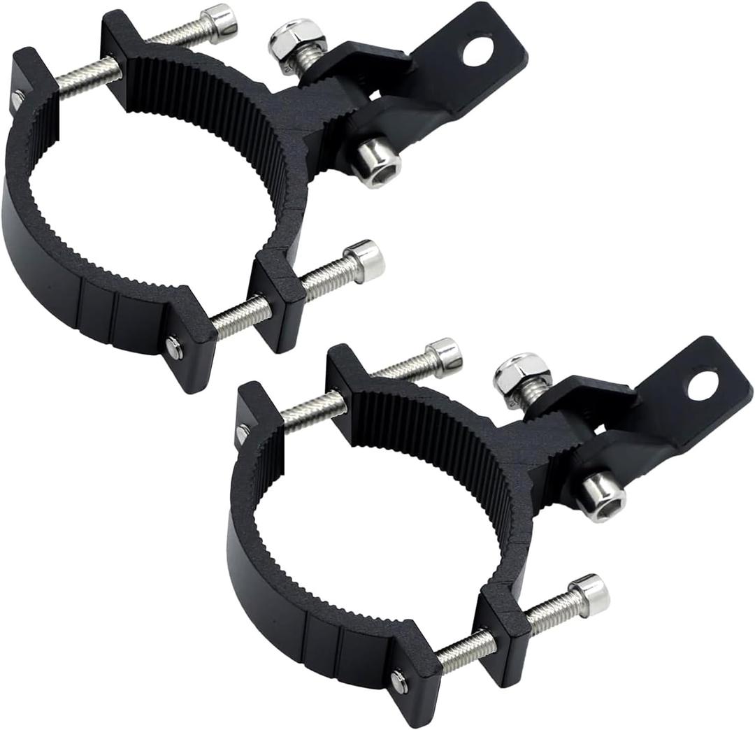 Heavy Duty Motorcycle Light Mount Bracket, Motorcycle Spotlight Bracket, Universal Fit for Motorcycle, ATV, UTV, Truck Auxiliary Lights - 2 Pack (1.58-2.5 INCH)