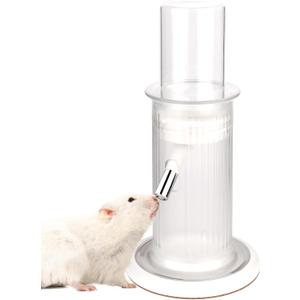 Mini&moe Hamster Water Bottle No Drip 4 oz Guinea Pig Water Bottle for Glass Tank with Stand Leak Proof Small Animal Water Dispenser for Gerbil Chinchilla Ferret Squirrel Hedgehog