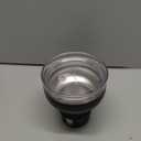 16 oz Cocktail Tumbler with Lid and Straw - Stainless Steel Insulated Margarita Tumbler - 320 Sippable Stemless Wine Cup for Party | Black