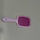 Janeke Superbrush Detangling Brush for Soft Smoothing Hair Brushing with Anti-Static Bristles - Vented Wet Hair Brush for Blow Drying Use - Perfect for Curly, Thick, Wavy, Fine Hair Types (Lilac-Fux)